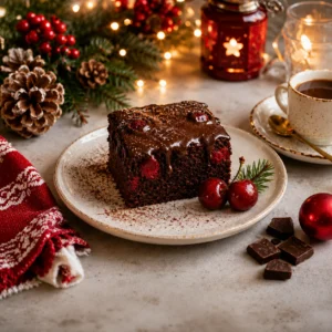 Brownie z wiśniami